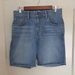 Eddie Bauer Boyfriend Midrise Blue Jean Shorts Size T8